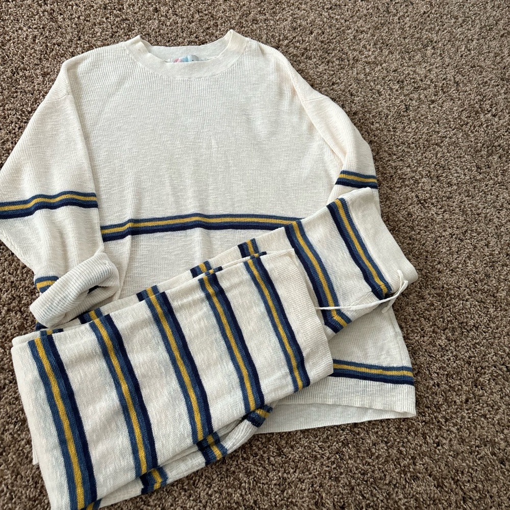 Free people mariner sweater set